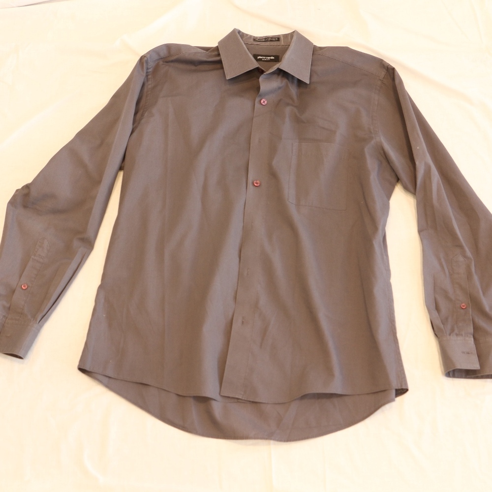 Men's Gray Dress Shirt